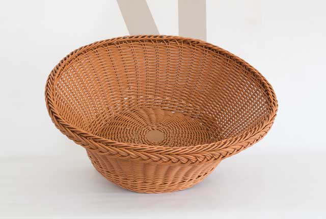 Kunststoffschale dunkelbraun